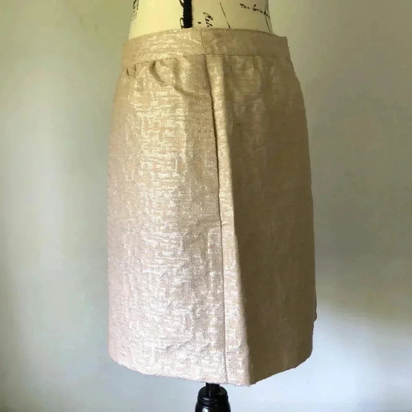 Loft Metallic Blush Skirt - Picture 3 of 7